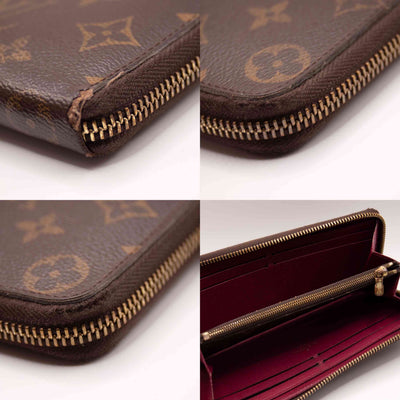 $650 2011 Louis Vuitton Monogram Portefeiulle Clemence Zip Around Long Wallet SP4111