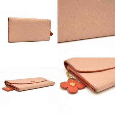 Louis Vuitton  Empreinte Bloom Flower Emilie Wallet Pink CA5118