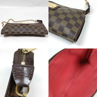 Louis Vuitton LV Accessories Pouch N55213 Eva Brown Damier 457508
