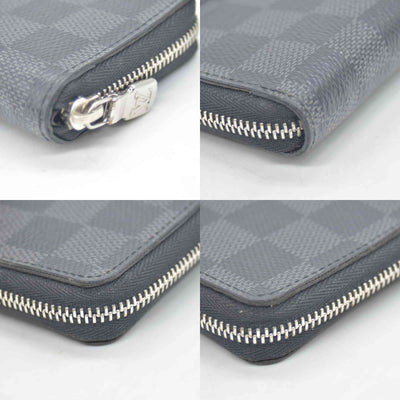 $435 Louis Vuitton Damier Graphite Zippy Coin Purse Vertical MI0230 CONSIGNMENT