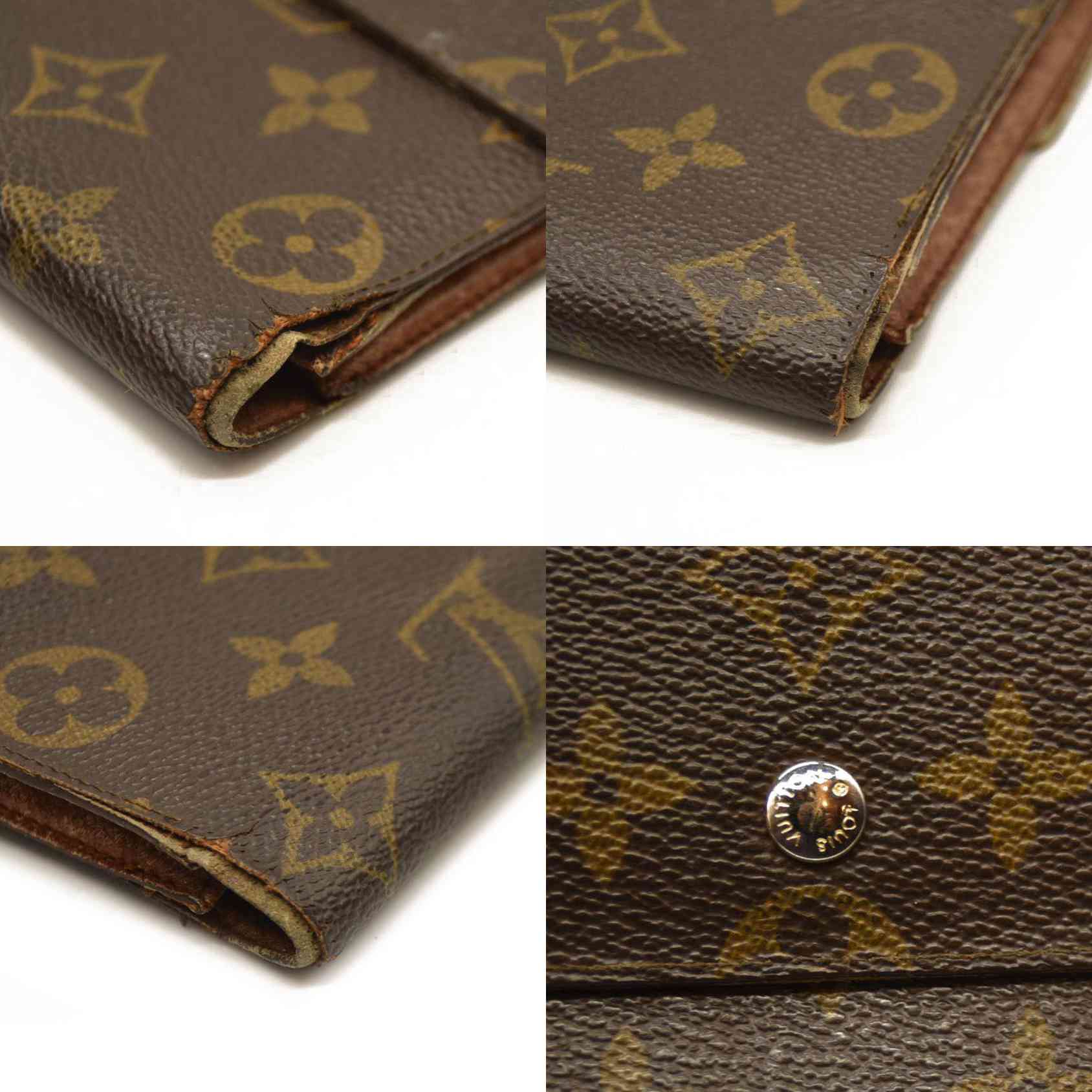 Louis Vuitton  Monogram Porte Tresor Etui Papiers Wallet 8910AN