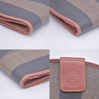 $350 Fendi Vintage Pequin Wallet CONSIGNMENT