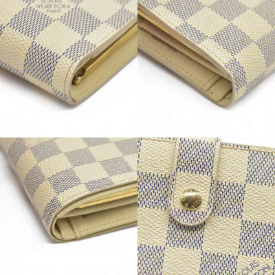 AUCTION $750 Louis Vuitton  Damier Azur French Purse Wallet