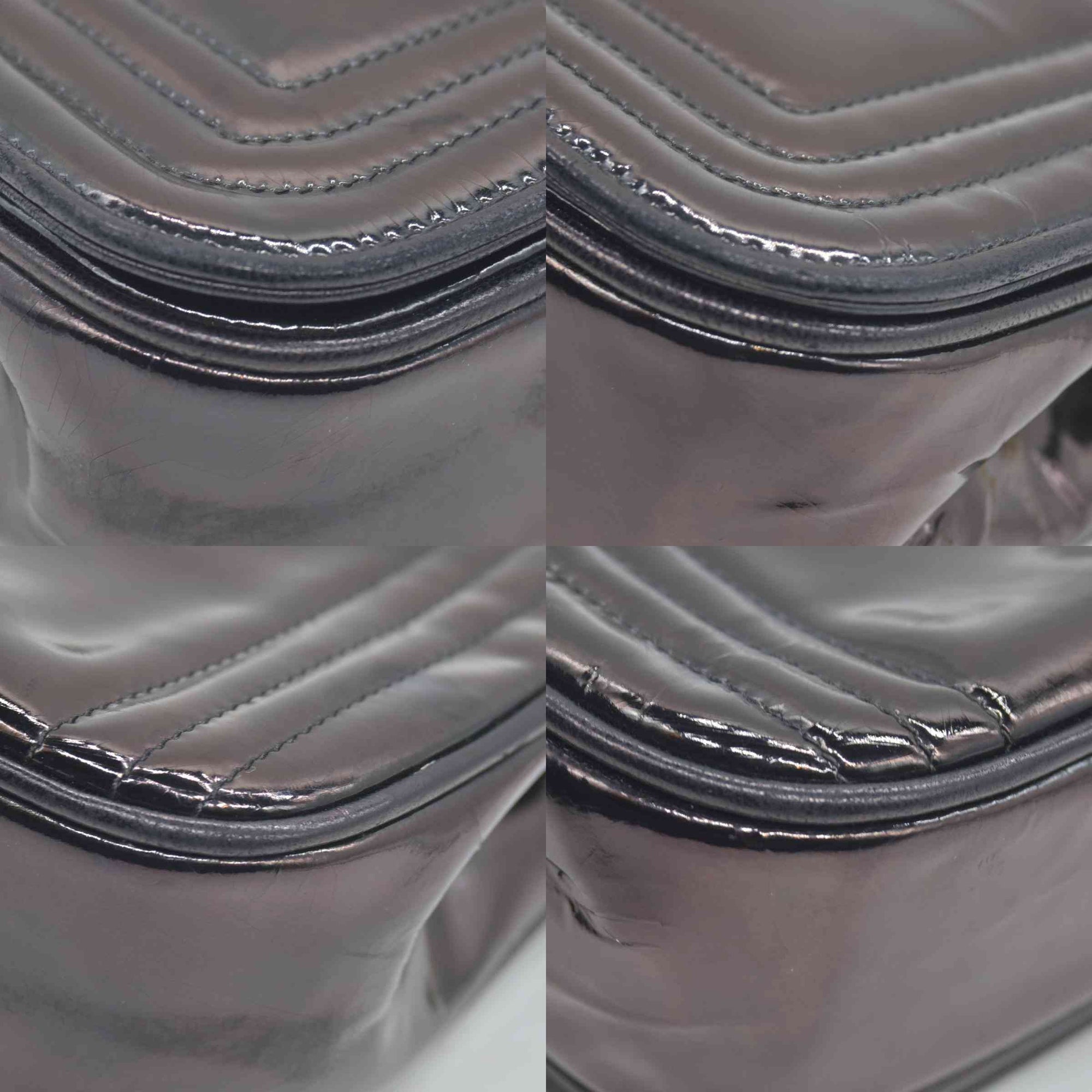 $3500 Chanel Patent Mini Flap Brown Chain Shoulder Bag