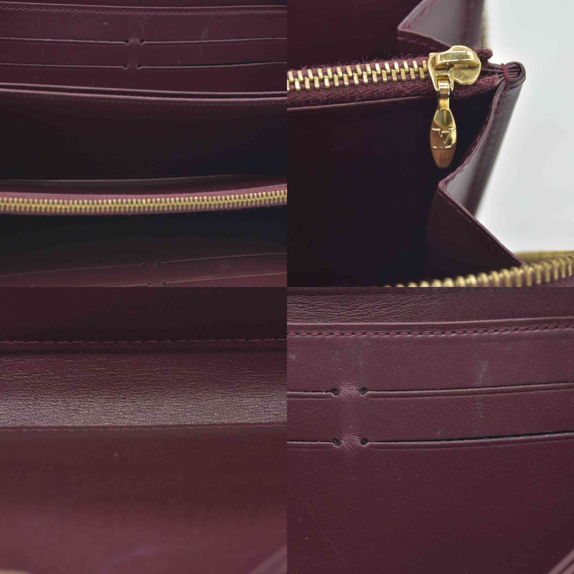 $1060 Louis Vuitton Vernis Zippy Wallet Griotte SD4102 CONSIGNMENT