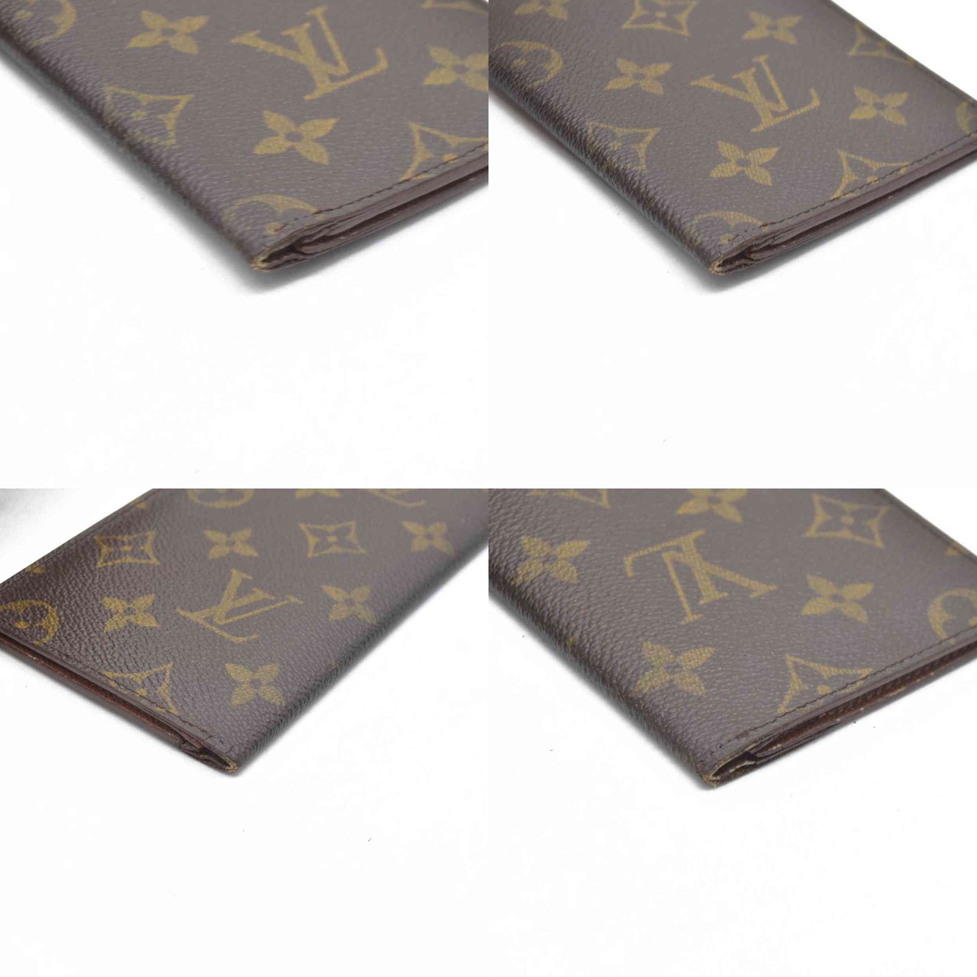 Louis Vuitton Monogram Porte Valeurs Cartes Credit Long Wallet Brown SD1915