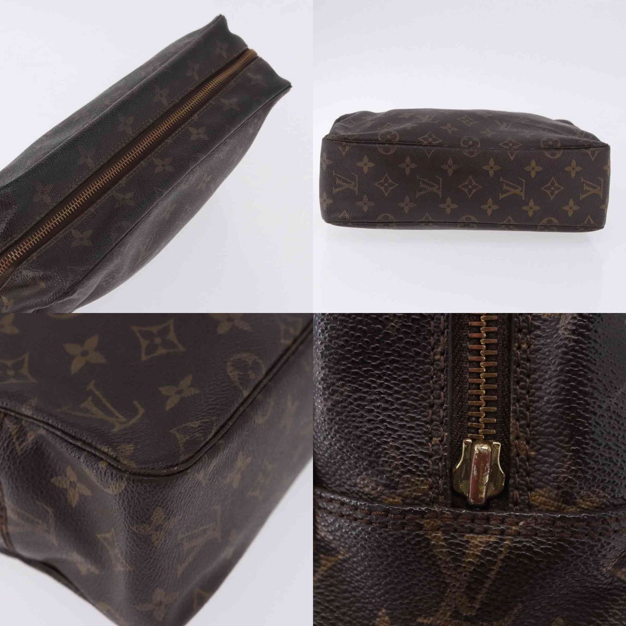 $600 1986 LOUIS VUITTON Monogram Trousse Toilette 28 Clutch Bag 863