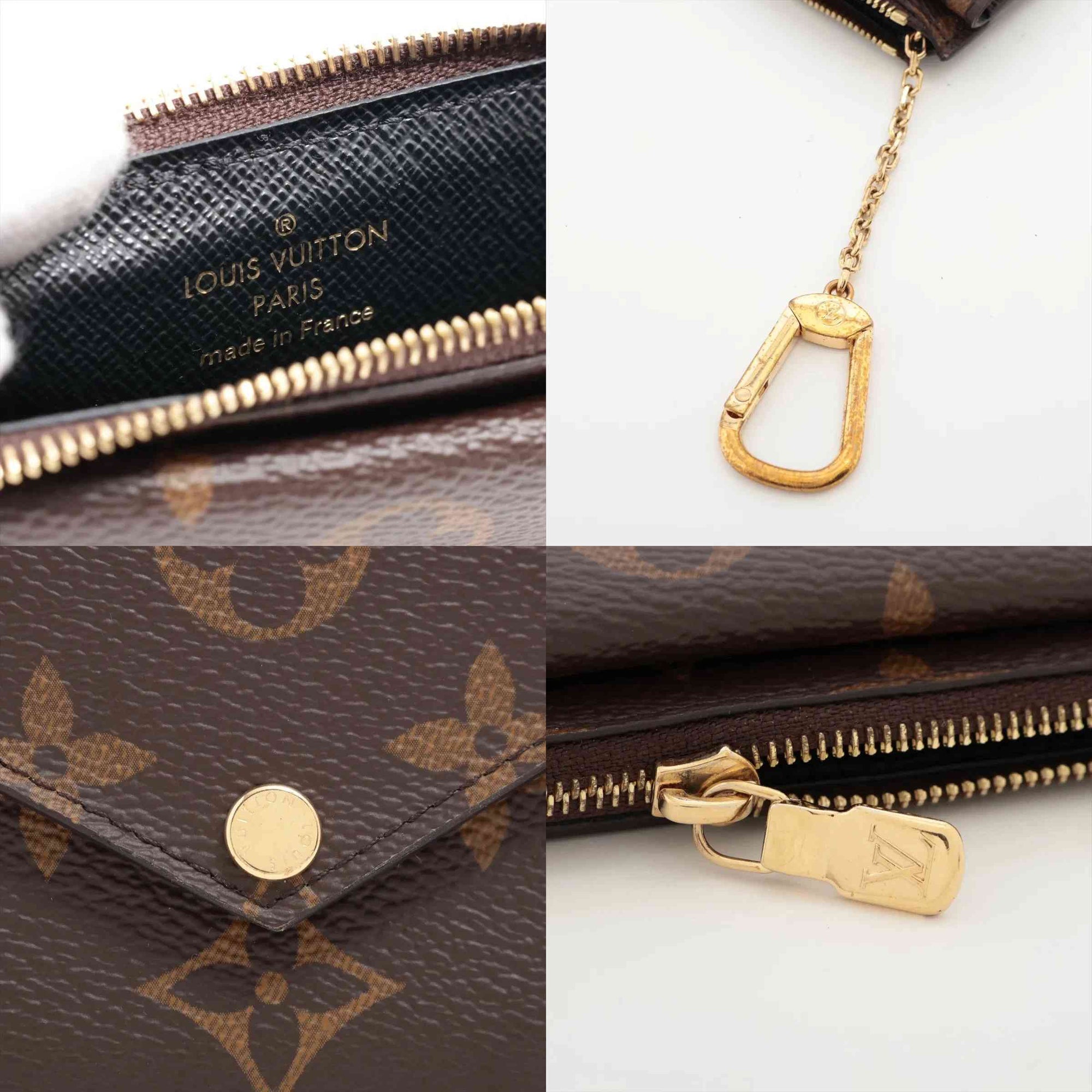 $695 Louis Vuitton Monogram Recto Verso Black 10021033
