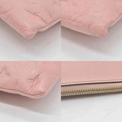 $970 Louis Vuitton Empreinte Daily Pouch Rose Poudre