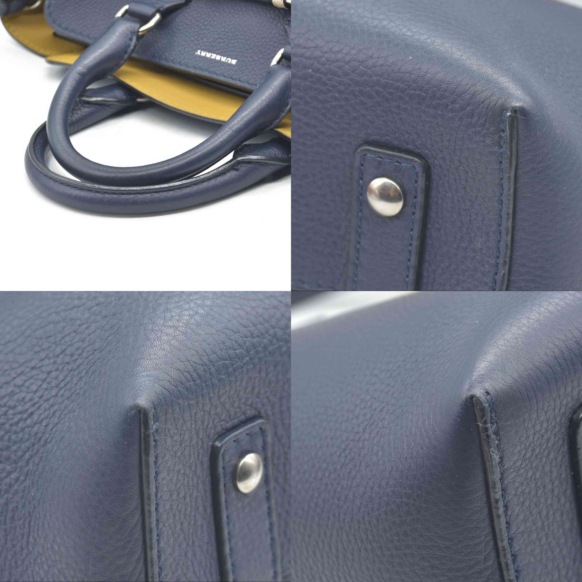 $2600 Burberry Marais Calfskin Medium Belt Bag Regency Blue CONSIGNMENT