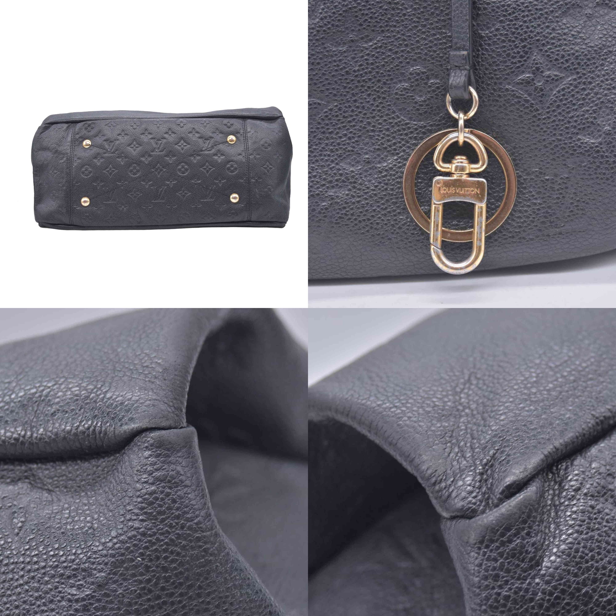 $3800 2016 Louis Vuitton Empreinte Artsy MM Black CA4196 10020668