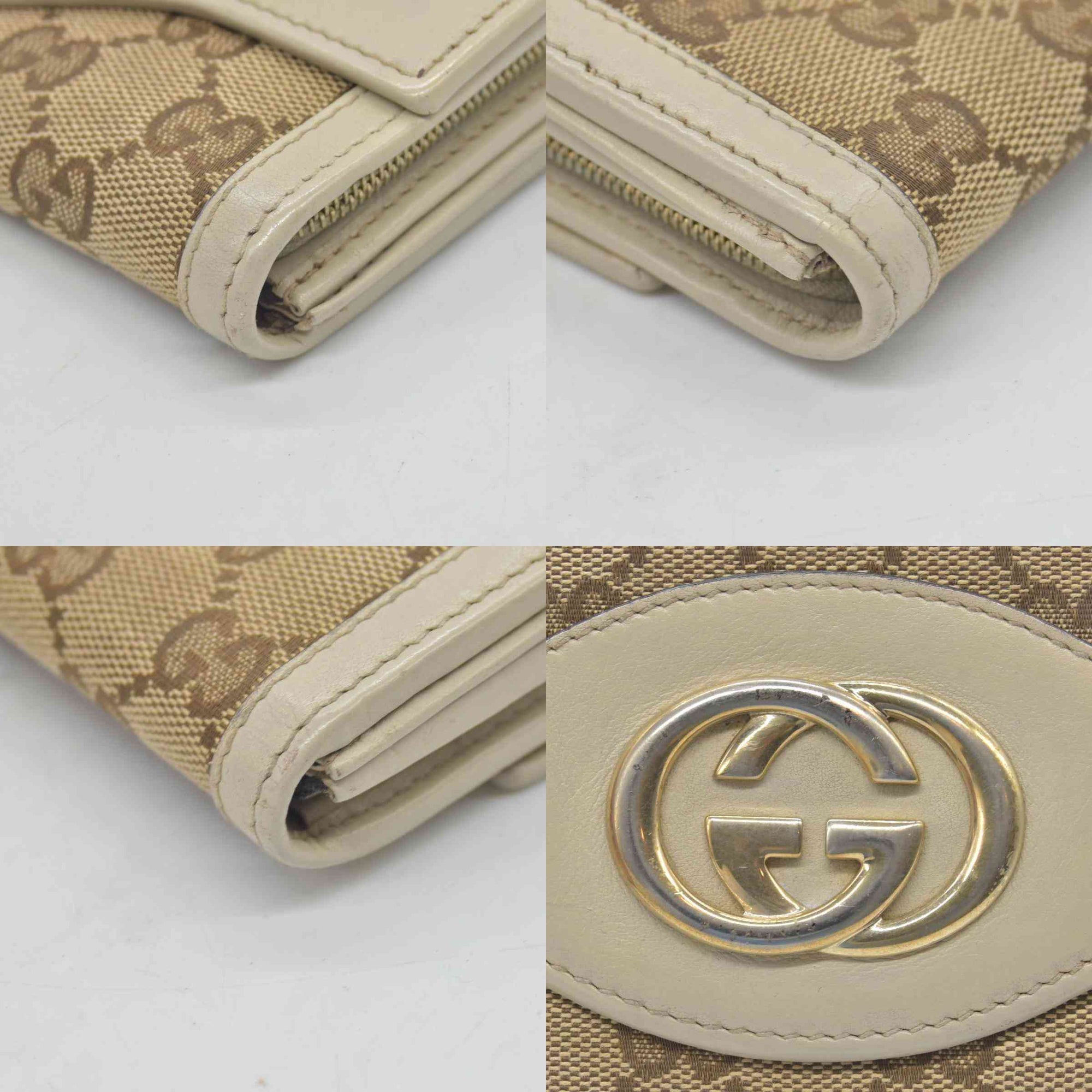 Gucci Monogram Sukey Continental Wallet Champagne CONSIGNMENT