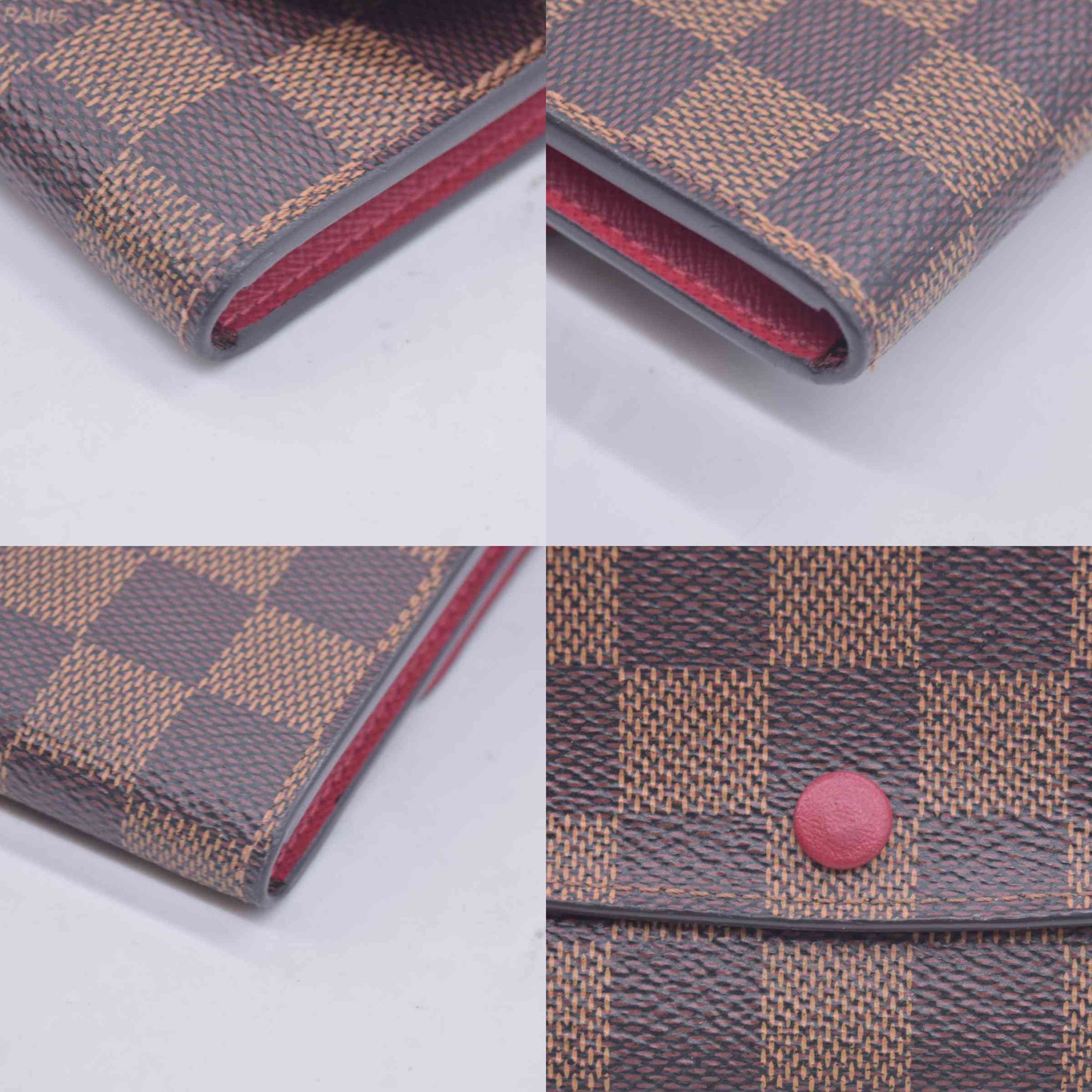 $635 2016 Louis Vuitton Emilie Wallet Cherry Red TA2106 CONSIGNMENT 10020964
