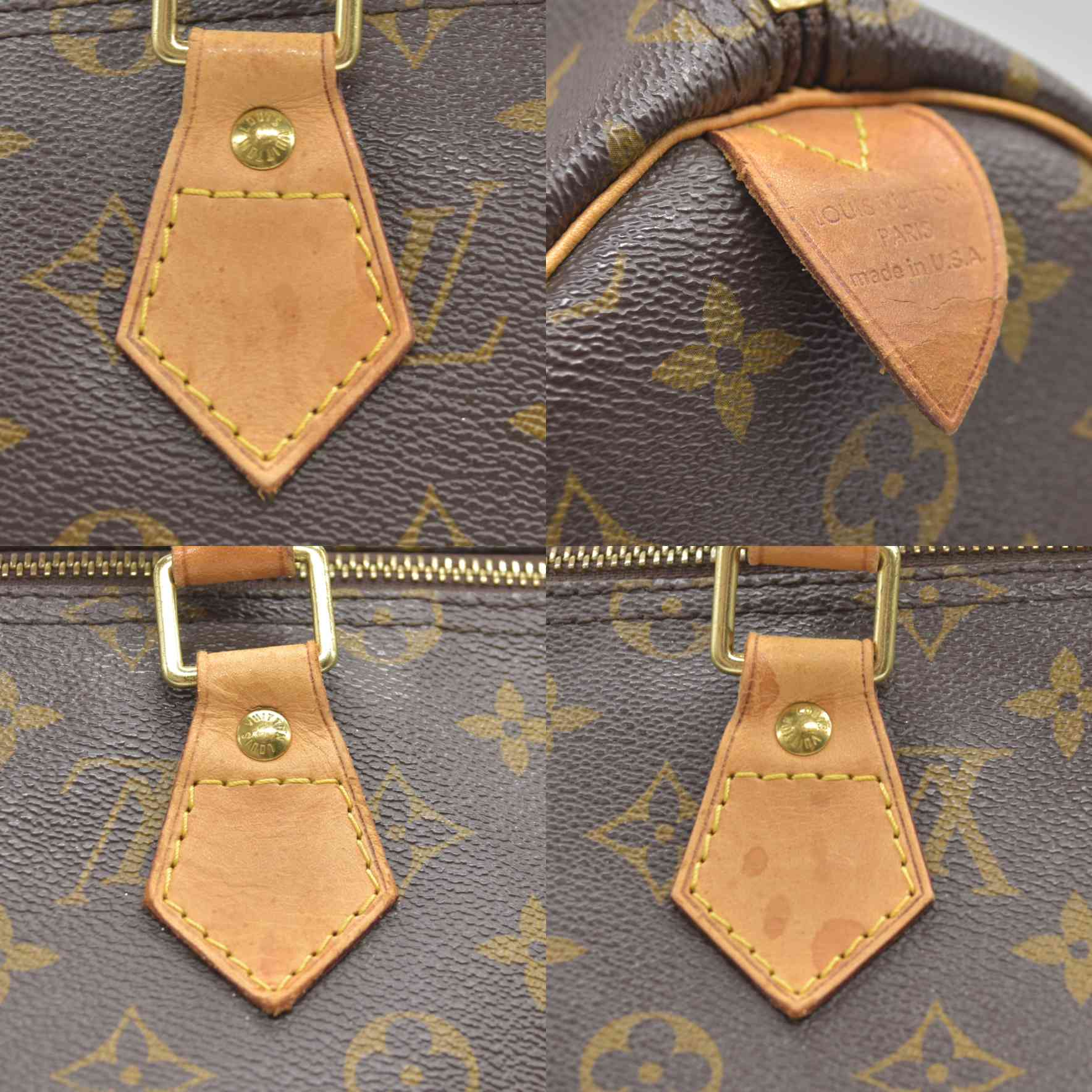 $1700 Louis Vuitton Monogram Speedy 35 SD3191 2011