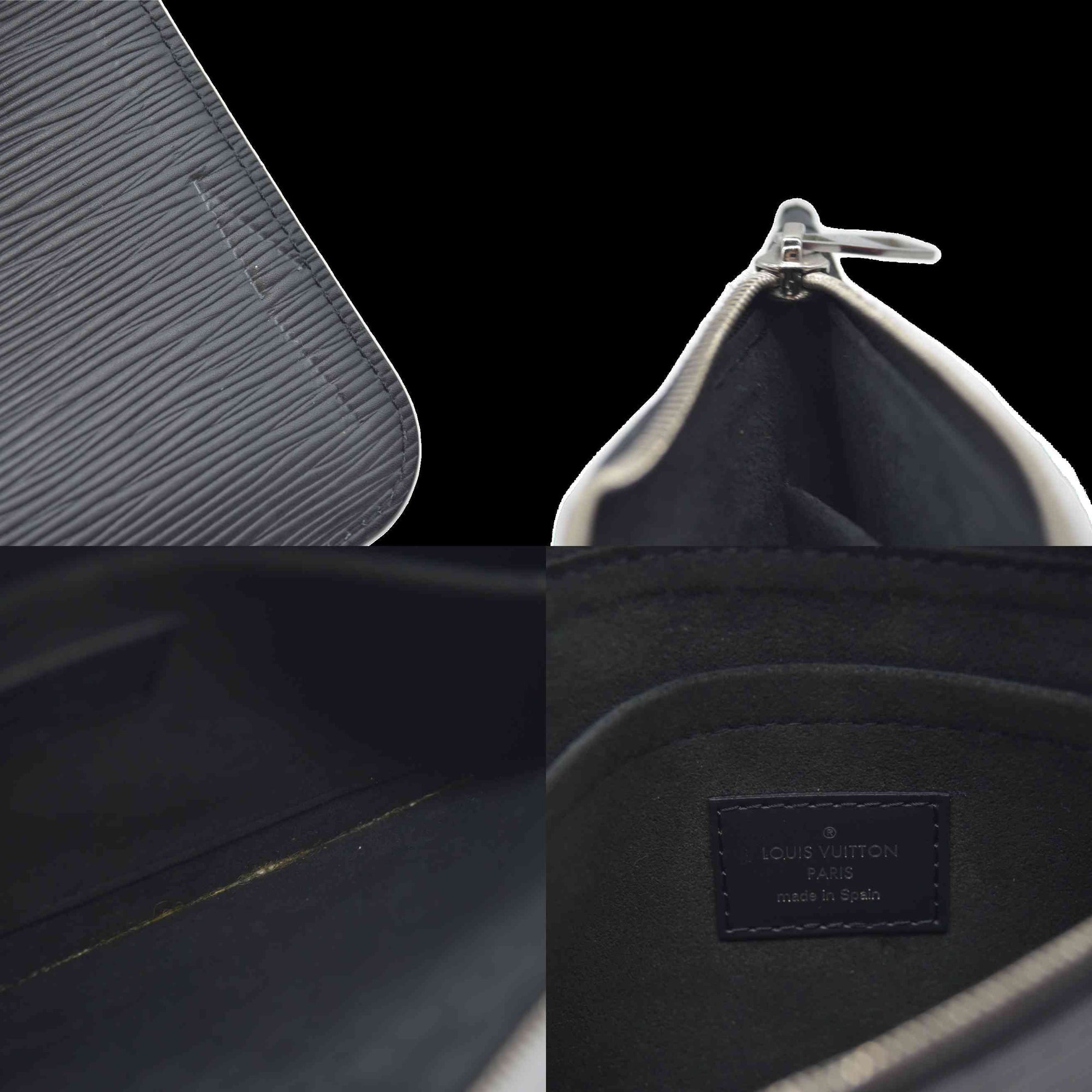 Louis Vuitton Epi Neverfull Pouch Black 2018