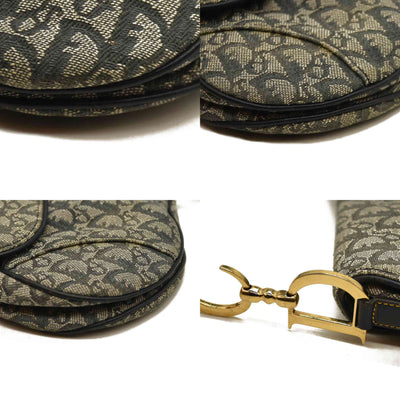 Christian Dior  Monogram Saddle Bag Blue