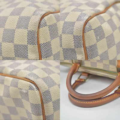$1550 2010 Louis Vuitton Speedy 30 Damier Azur DU1170