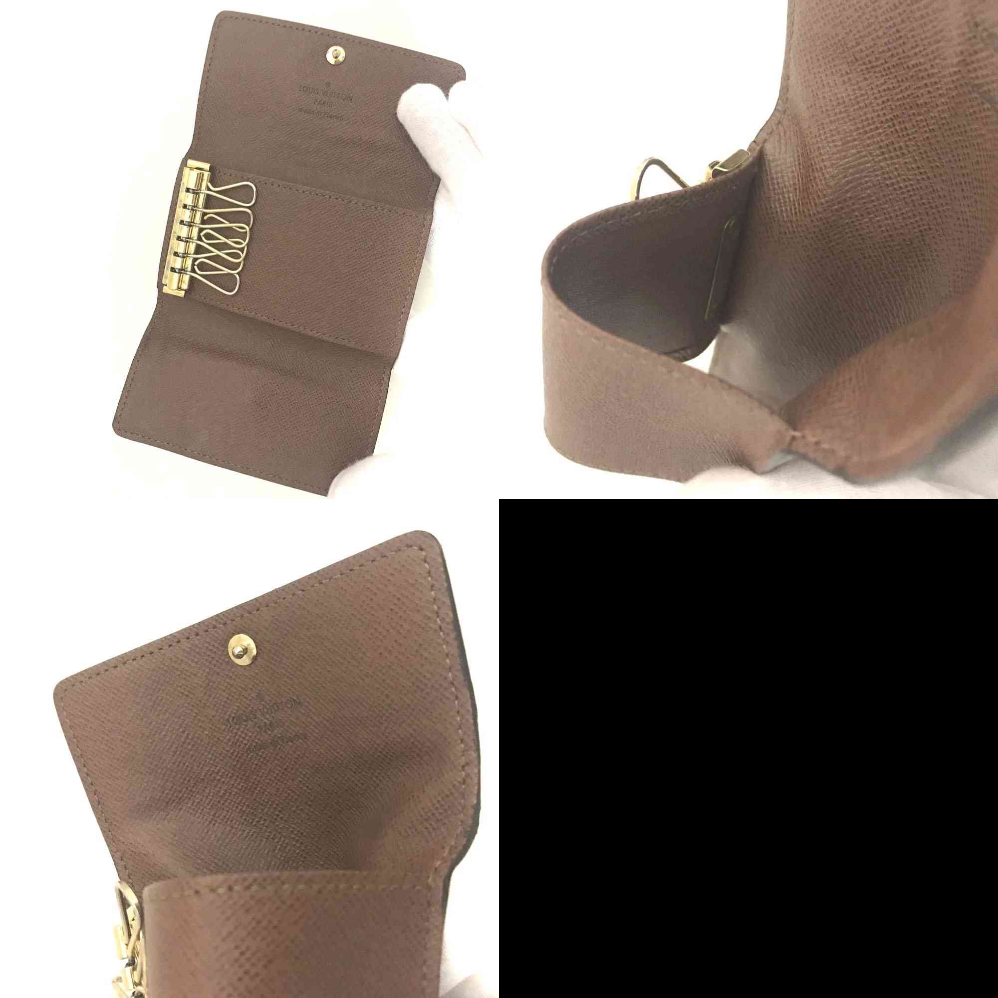$355 Louis Vuitton Monogram Multicles 6 Ring Key Case Brown CT0169