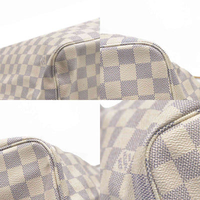 $2170 Louis Vuitton  Damier Azur Neverfull MM AR3164