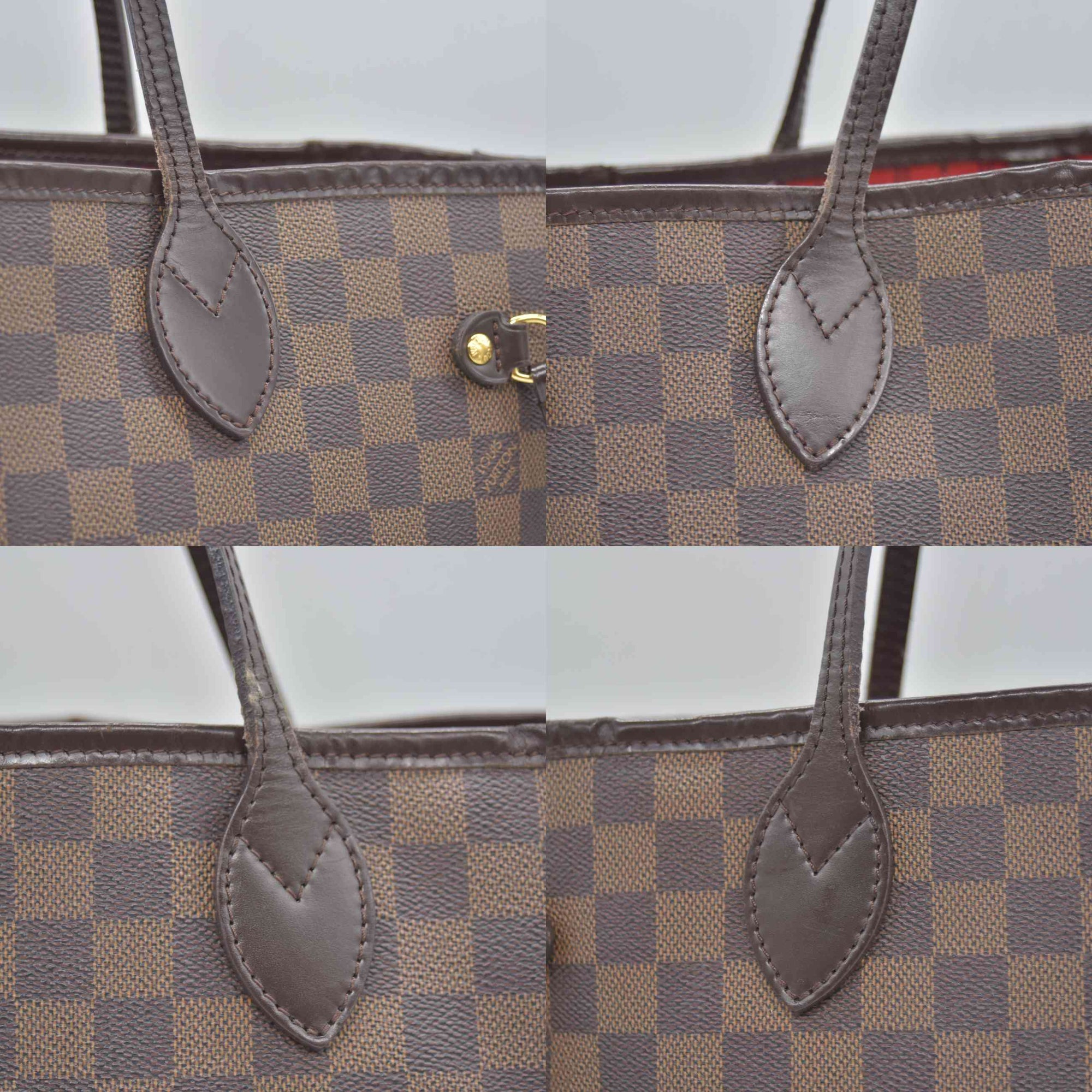 $2240 2008 Louis Vuitton Damier Ebene Neverfull MM SP2088