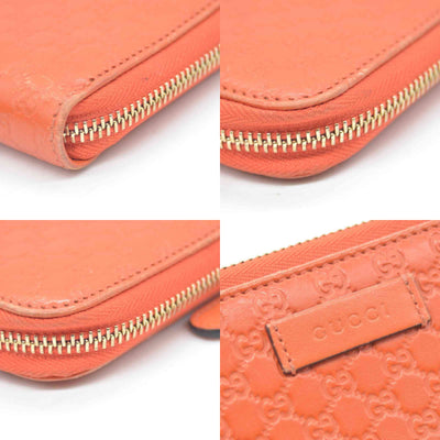 Gucci Microguccissima Zip Around Wallet Orange CONSIGNMENT