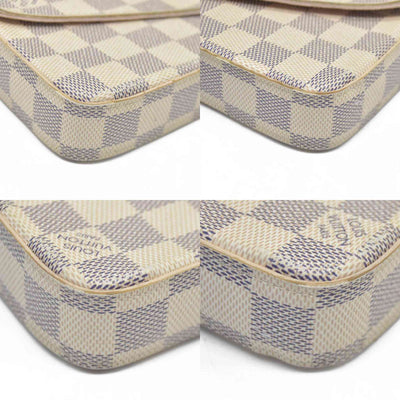 $1580 Louis Vuitton Damier Azur Pochette Félicie