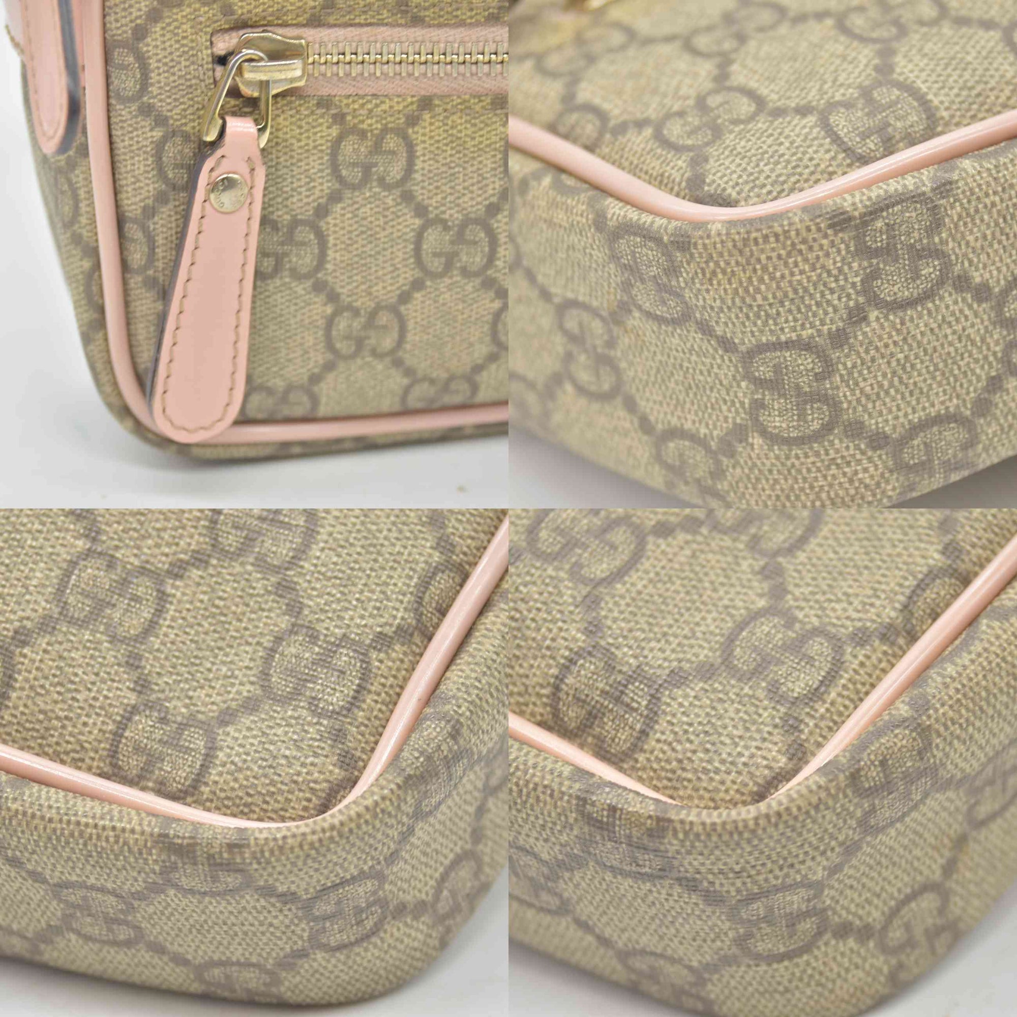 $780 Gucci GG Plus Monogram Small Shoulder Bag Light Pink
