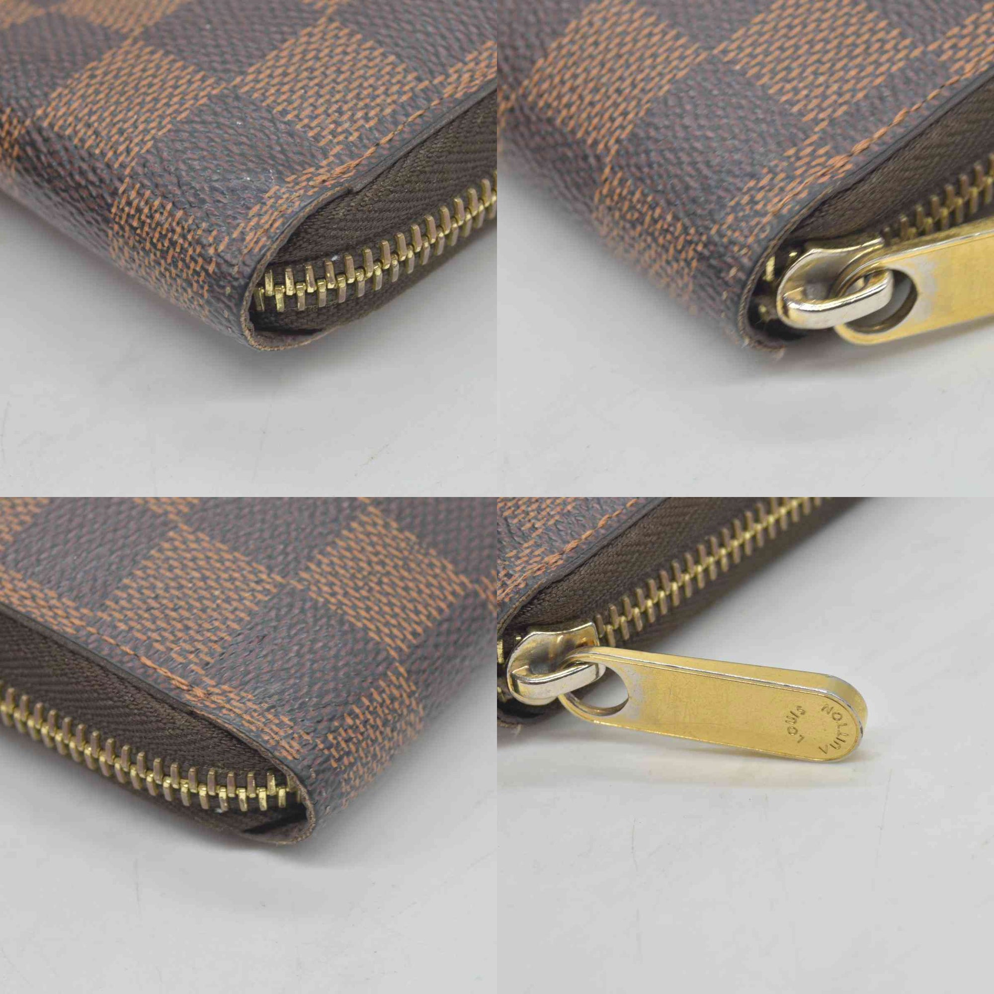 $915 Louis Vuitton Damier Ebene Zippy Wallet CONSIGNMENT