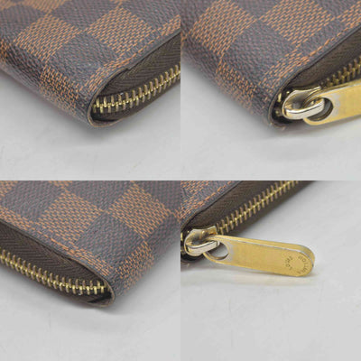 $915 Louis Vuitton Damier Ebene Zippy Wallet CONSIGNMENT
