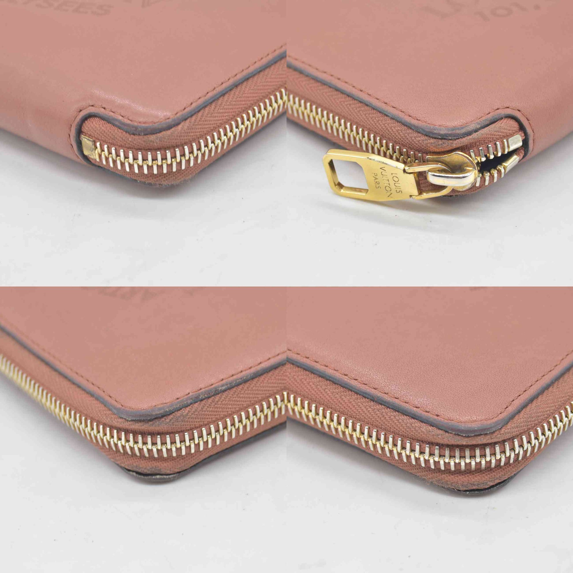 $1250 2014 Louis Vuitton Parnassea Portefeuille Iena Zip Around Long Wallet MI0134