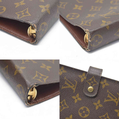 $755 Louis Vuitton  Monogram Medium Ring Agenda Cover