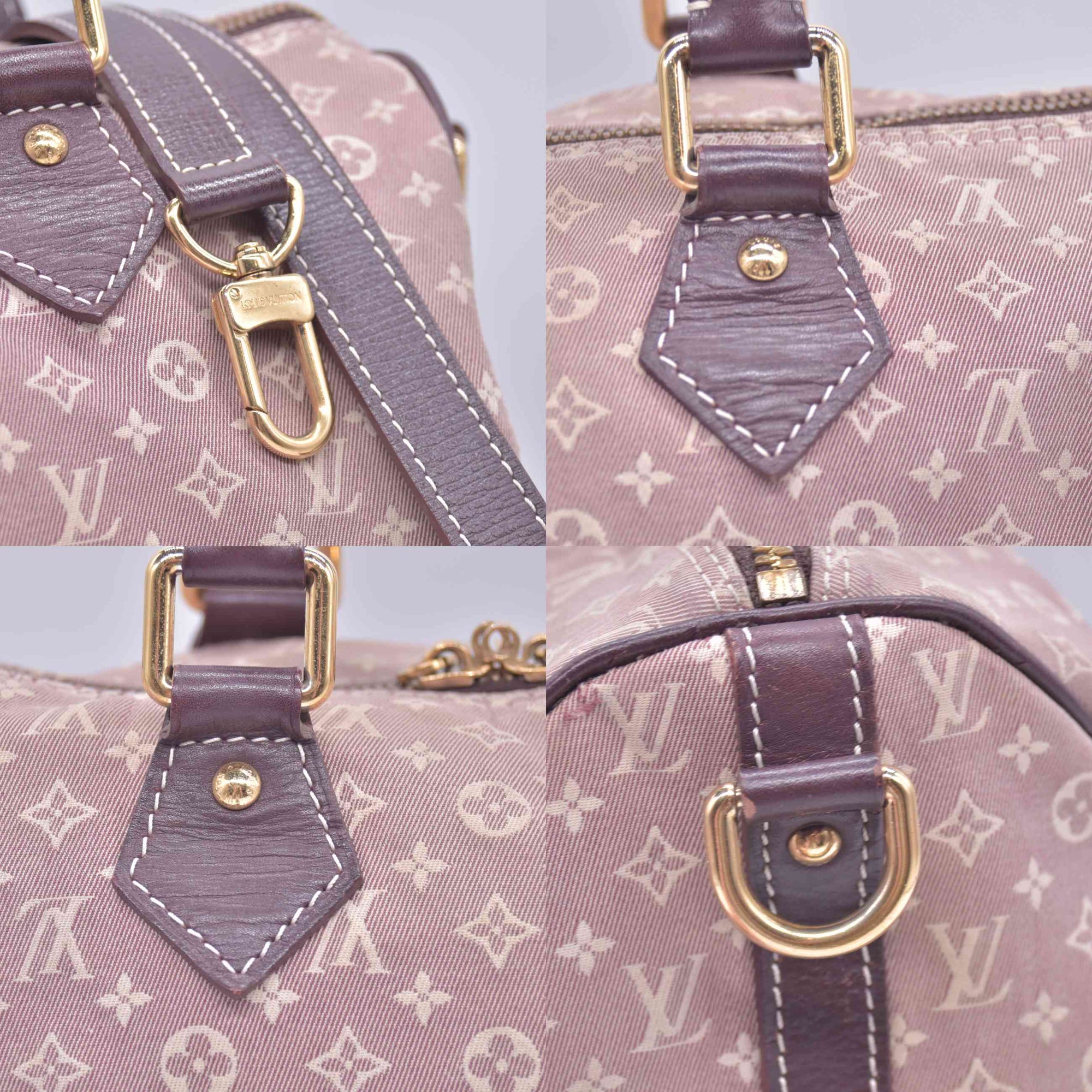 $1500 2010 Louis Vuitton Monogram Idylle Speedy Bandouliere 30 Sepia MB4160 CONSIGNMENT