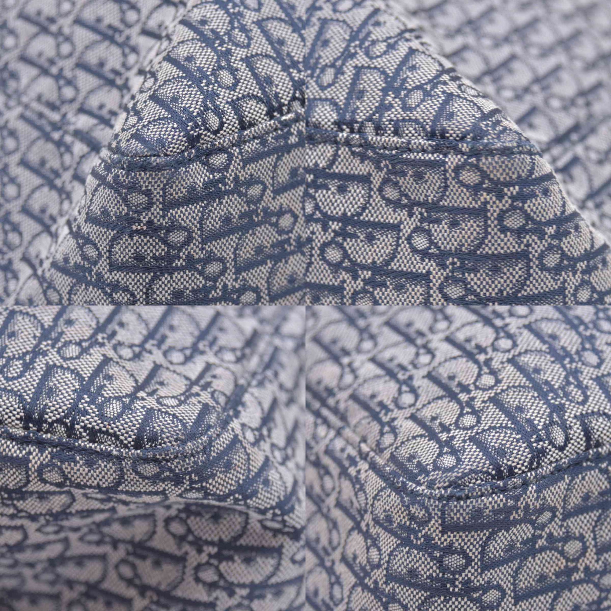 $1800 Dior oblique Jacquard Tote Bag Blue CONSIGNMENT