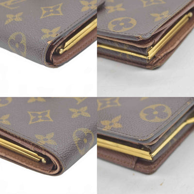 $750 1998 Louis Vuitton Monogram French Purse Wallet CA0958