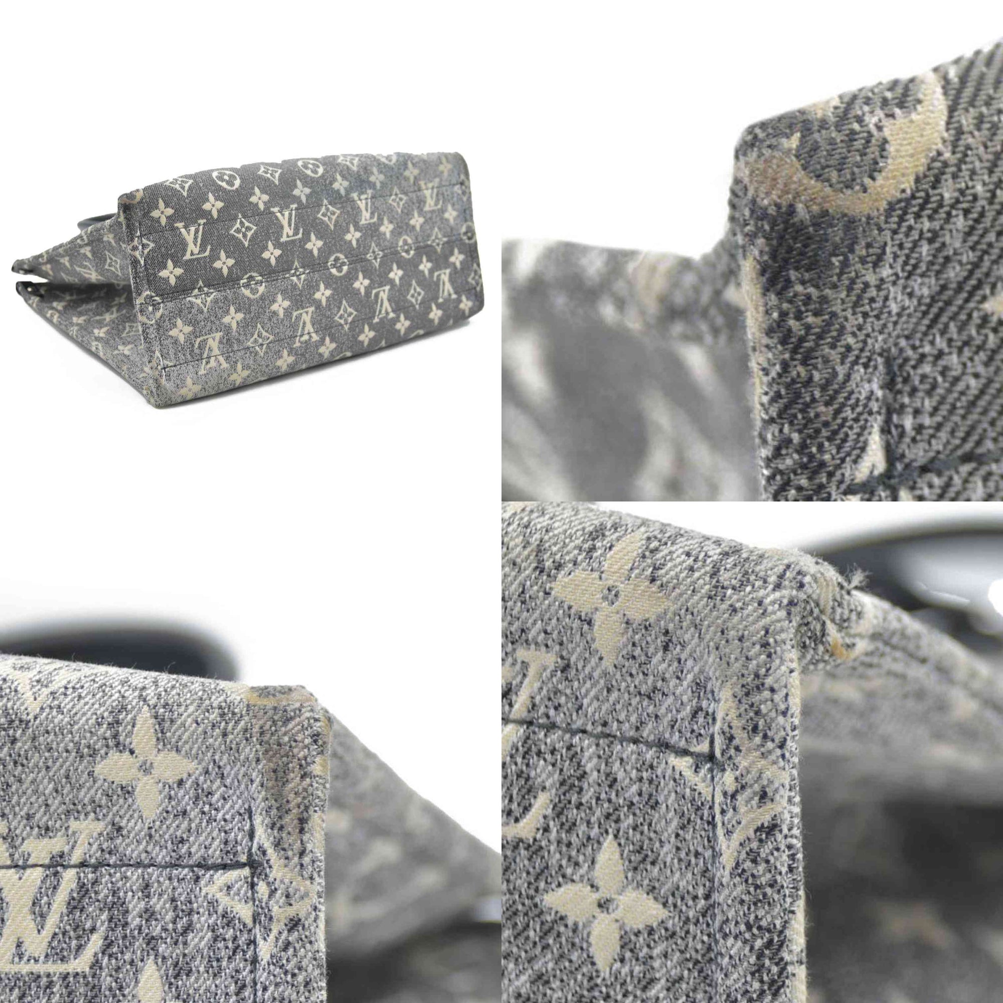 Louis Vuitton  Monogram Jacquard Denim Onthego MM Black