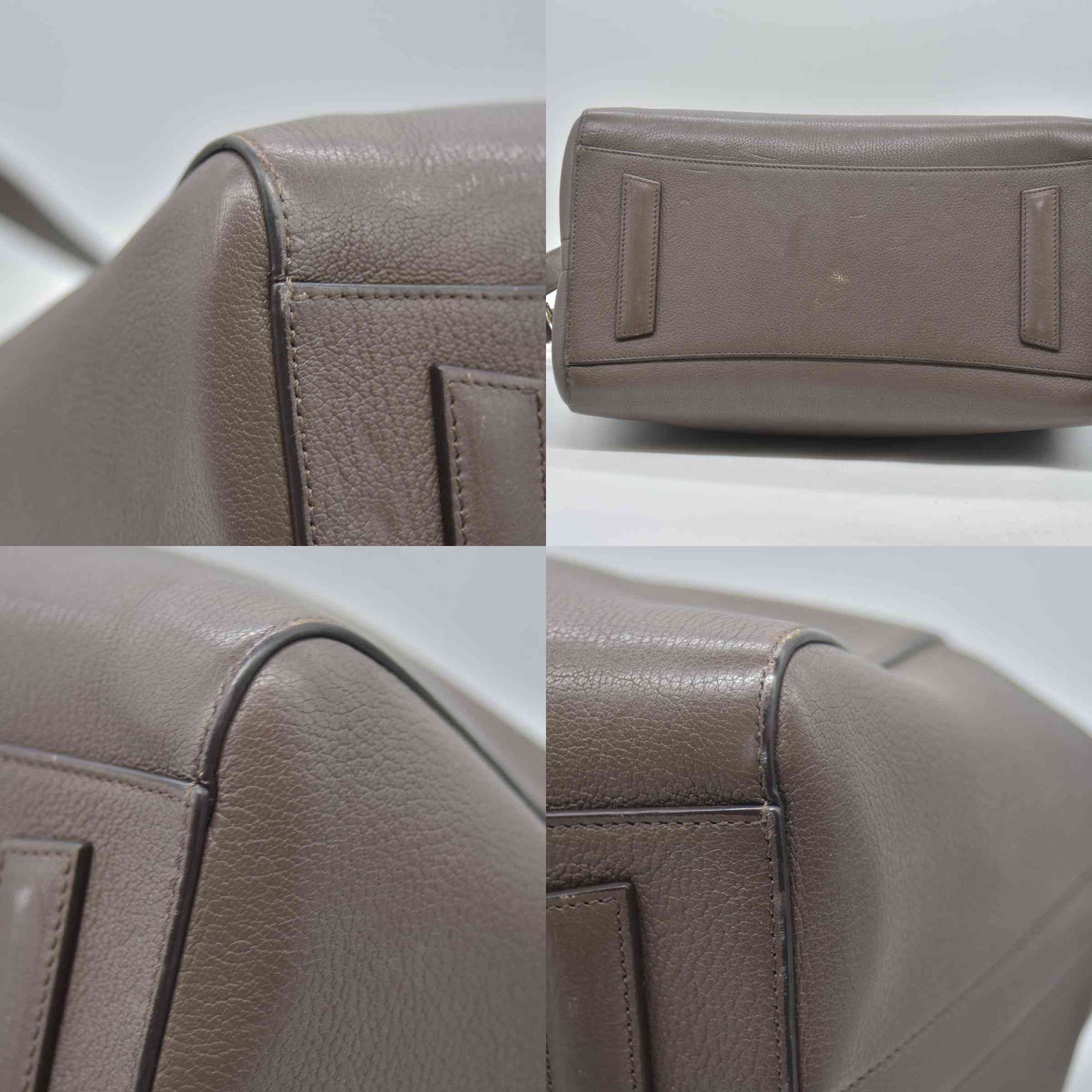 $2750 Givenchy Leather Grey Sugar Goatskin Leather Antigona Bag Medium 10020171