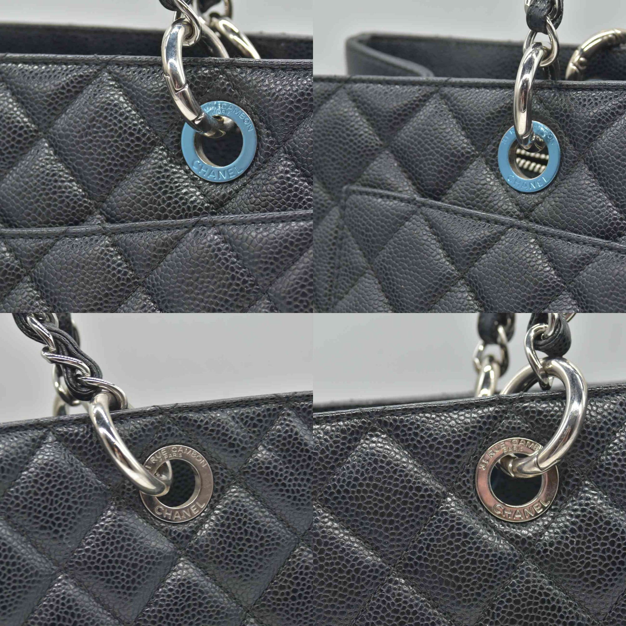 Chanel Caviar Quilted XL Grand Shopping Tote GST Black