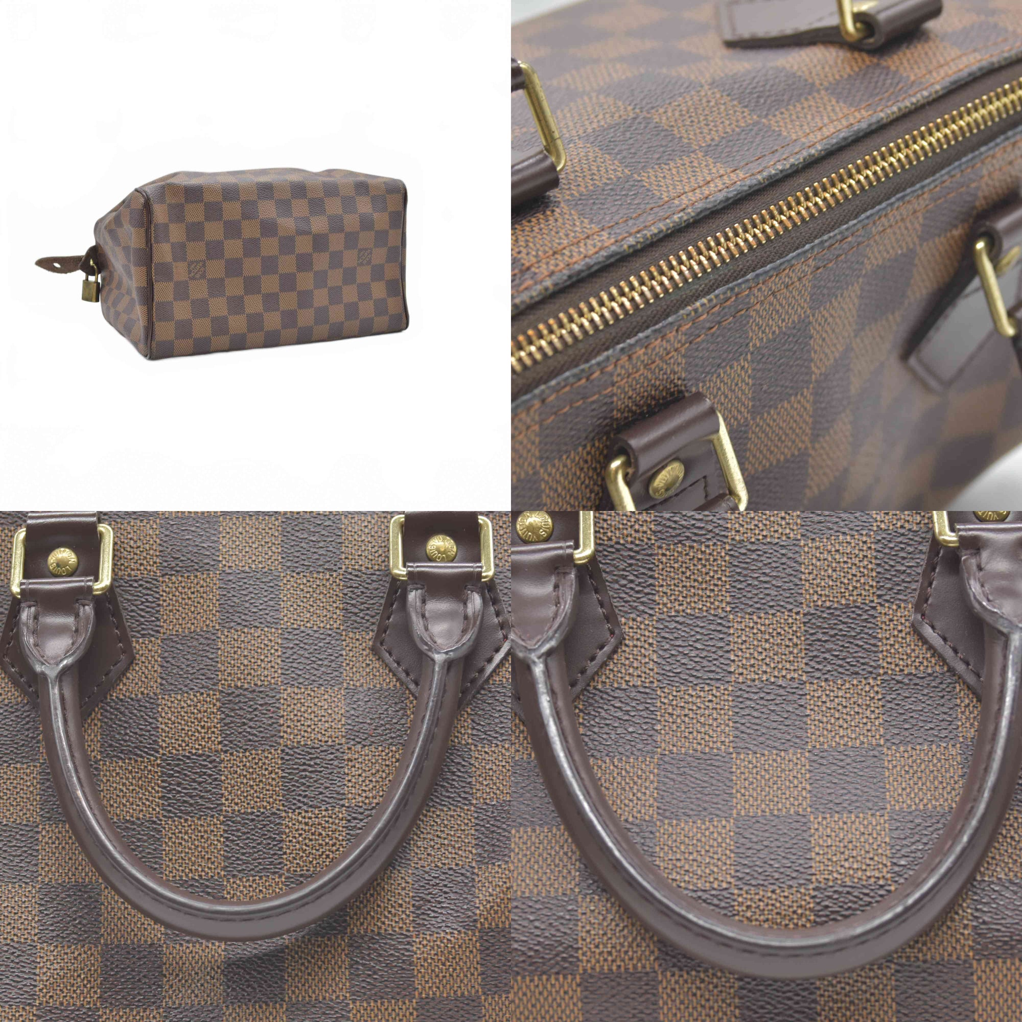 $1490 2006 Louis Vuitton Damier Ebene Speedy 25 SD0066