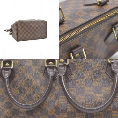 $1490 2006 Louis Vuitton Damier Ebene Speedy 25 SD0066