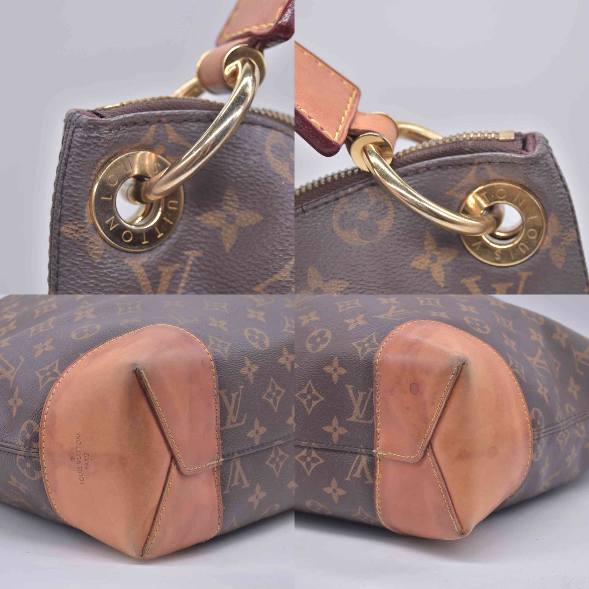 $1650 2017 Louis Vuitton Monogram Berri MM DU4157 10020684