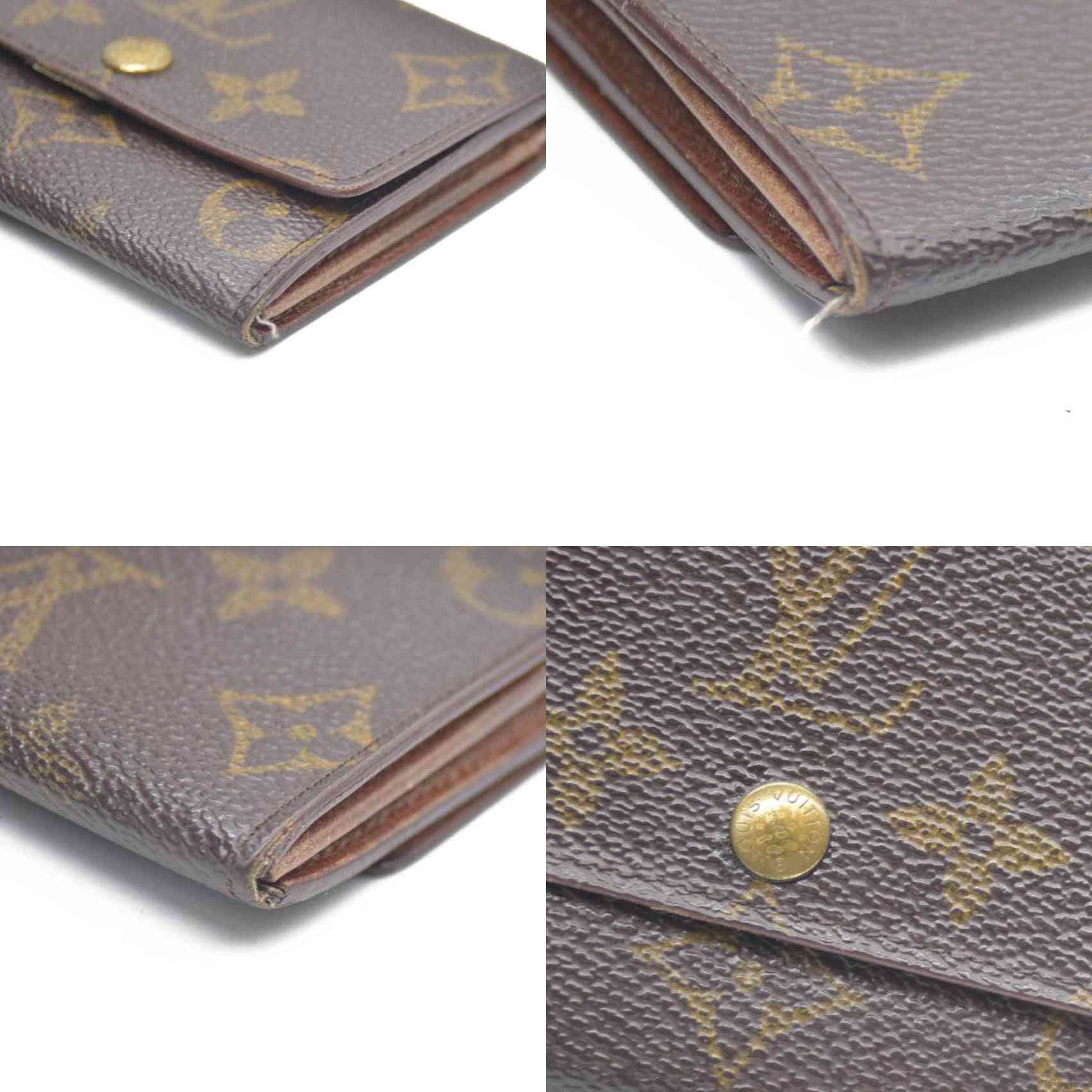 LOUIS VUITTON Monogram Plat Bifold Wallet Coin Case