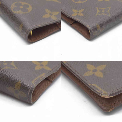 $505  Louis Vuitton Monogram Agenda PM Notebook Cover Brown CA0969