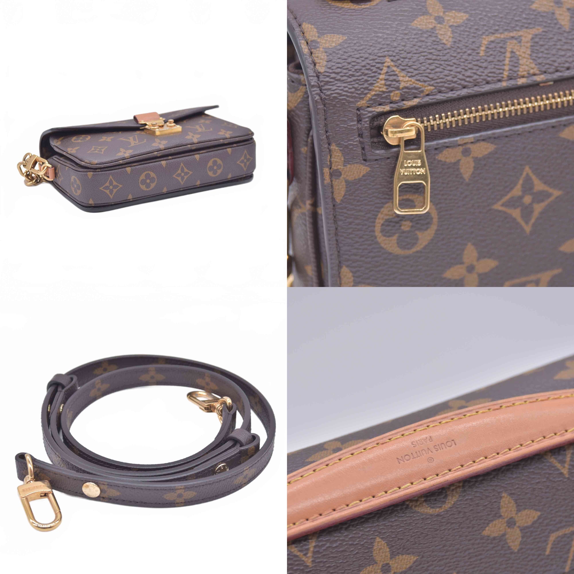 $3300 RFID Louis Vuitton East West Pochette Metis Monogram