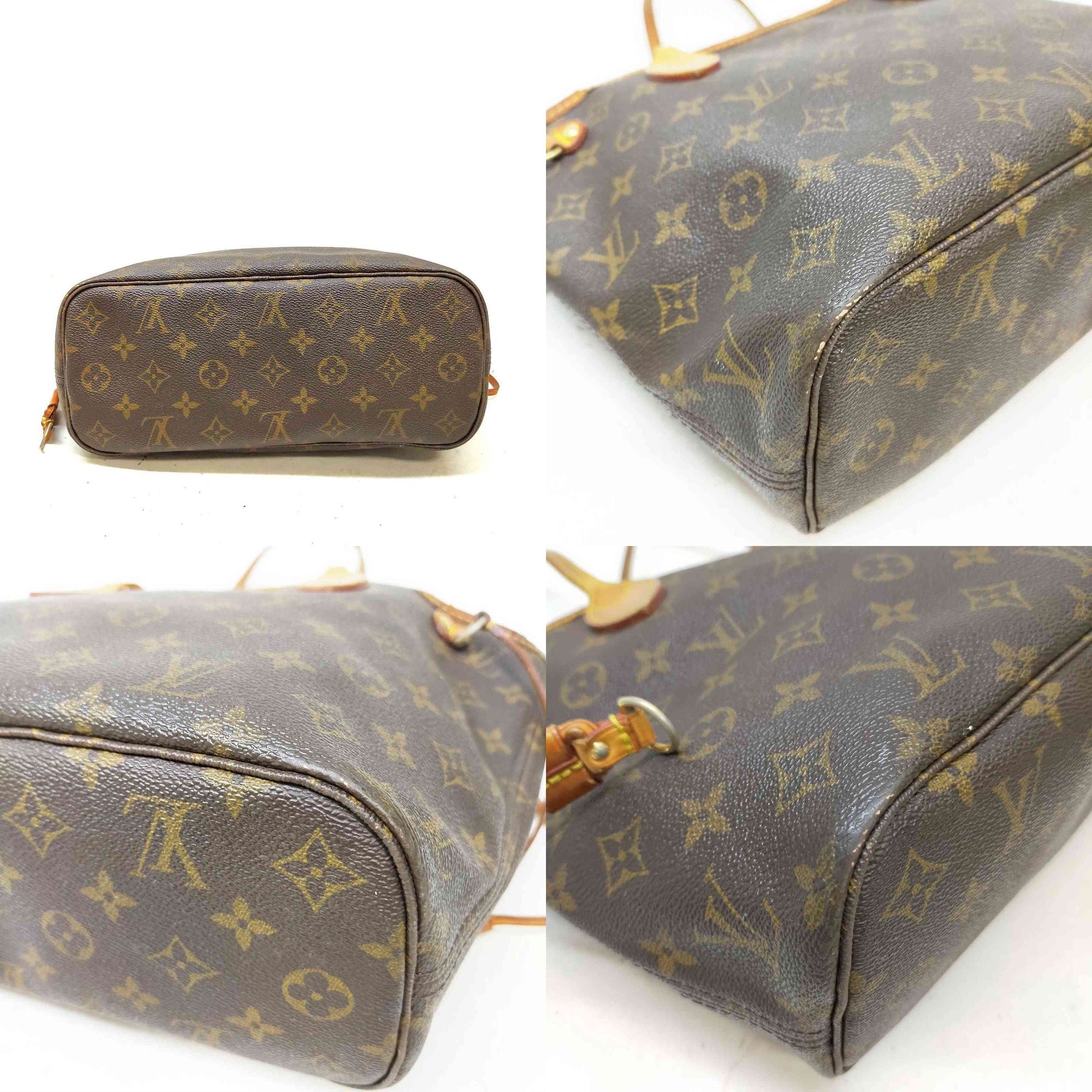 $2100 Louis Vuitton LV Tote Bag Neverfull PM Brown Monogram