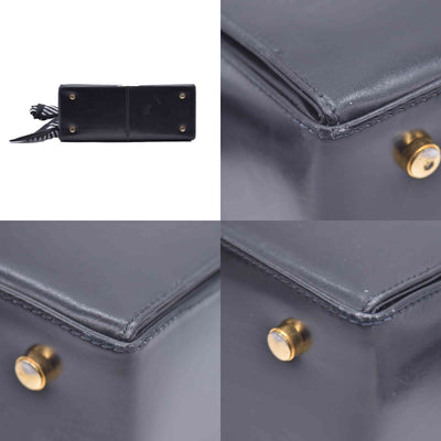 $1450 SALVATORE FERRAGAMO Smooth Calfskin Gancini Top Handle Bag CONSIGNMENT 10021181