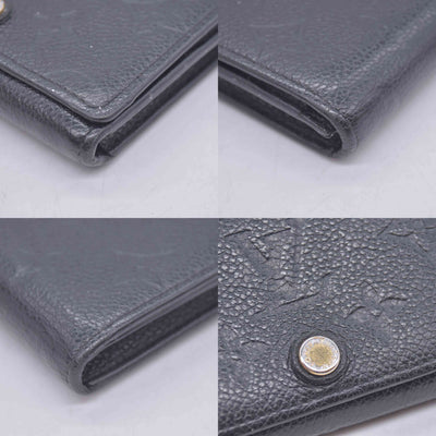 $480 2016 Louis Vuitton Empreinte Business Card Holder Black CA1196