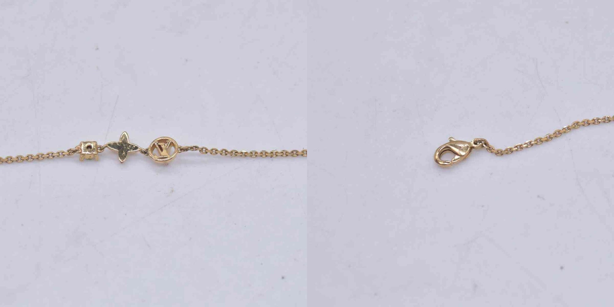$520 LOUIS VUITTON Monogram Idylle Bracelet Gold CONSIGNMENT 10021648