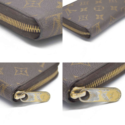 $915 Louis Vuitton Monogram Zippy Wallet GI8112