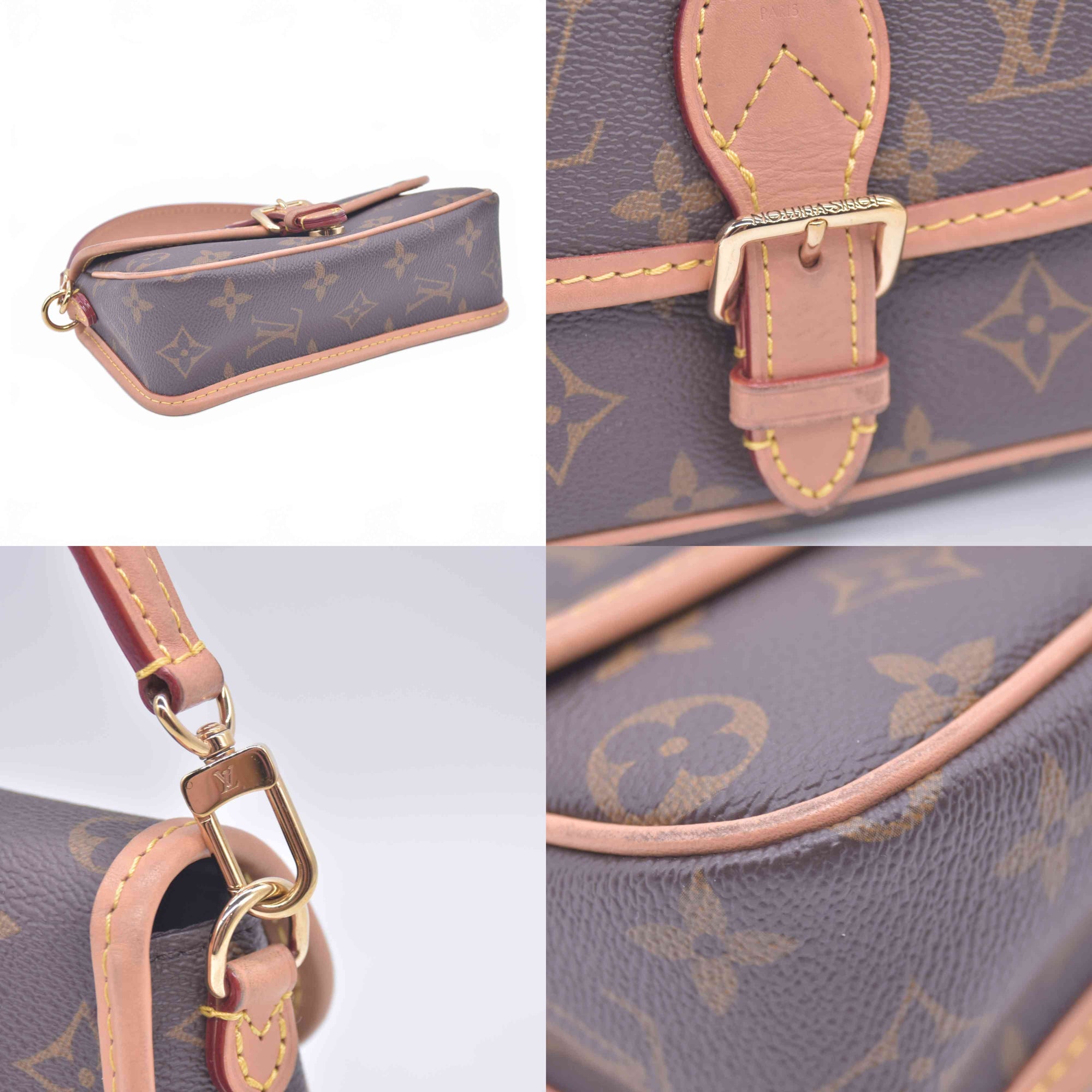 $2170 Louis Vuitton Monogram Nano Diane RFID With Box 10020697