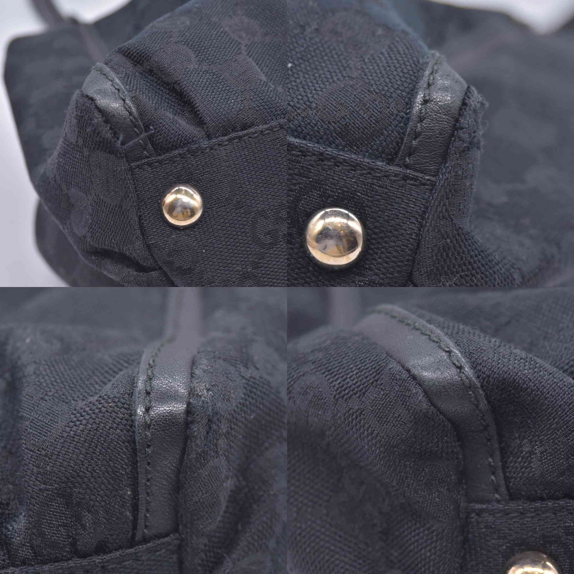 $1150 Gucci GG Canvas Abbey Black CONSIGNMENT 10021088